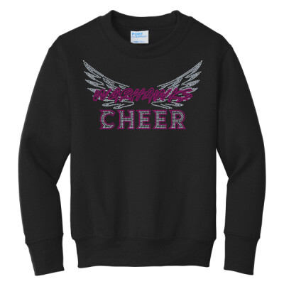 Youth Crewneck Sweater - Warhawks Cheer Spangle Thumbnail